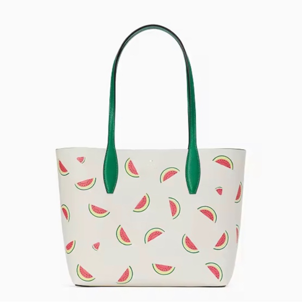 💕 NWT 3 Items Bundle Kate Spade ♠️ Watermelon Tote + 🍉 Wristlet + Wallet 🍀🍉 - Picture 12 of 13
